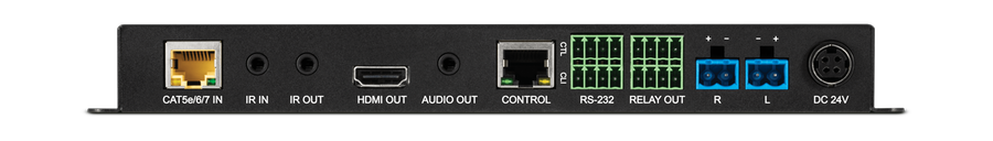 CYP/// HDBaseT Mottagare med USB och inbyggd förstärkare