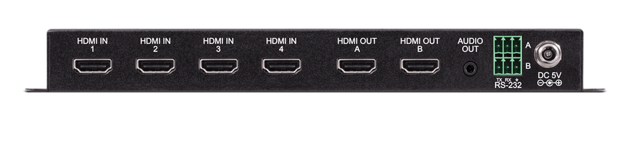 CYP/// 4x2 HDMI matris med Audio De-embedding, 4K, HDR, HDCP 2.2