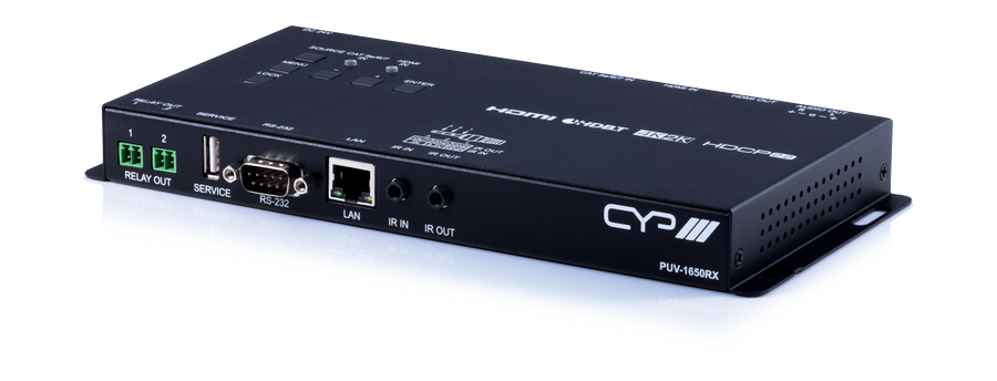 CYP/// HDBaseT mottagare med Scaler och Audio De-embedding