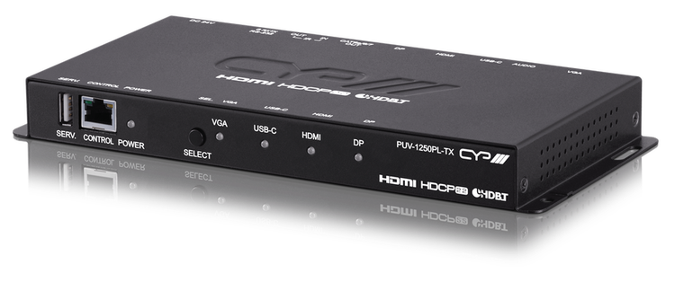 CYP/// HDMI/ USB-C/ DP/ VGA  över HDBaseT switch och sändare, 40 m