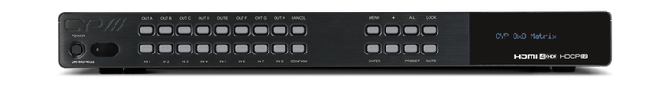 CYP/// 8x8 HDMI matris, 8x USB, 4KUHD HDR, HDCP2.2 & HDMI 2.0