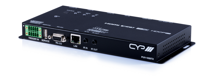 CYP/// Multi-format HDBaseT sändare med HDMI, DP och VGA input