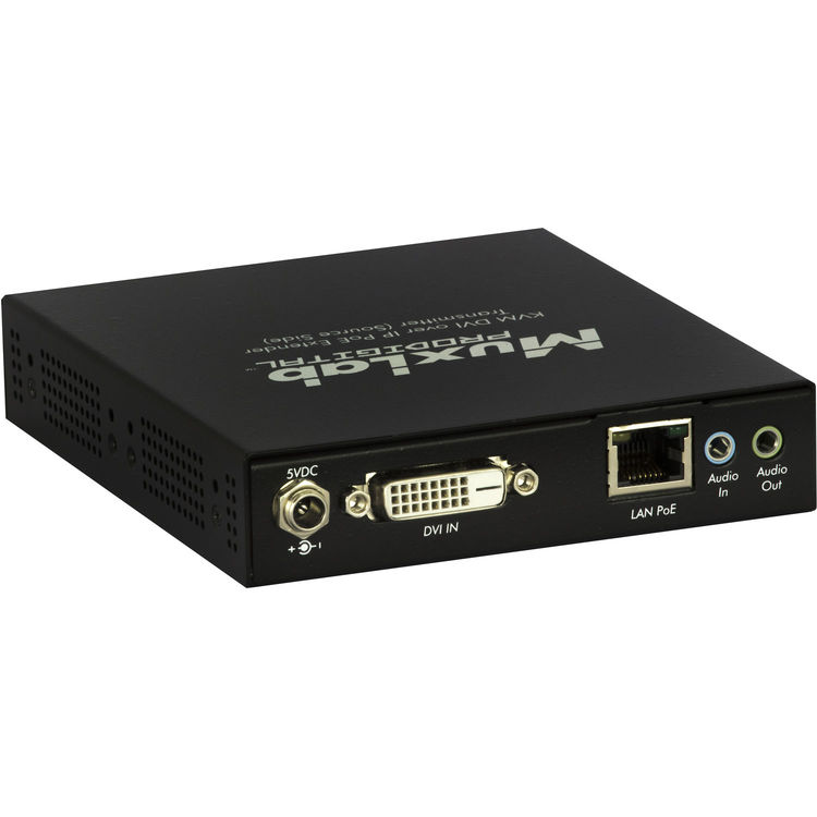 Muxlab KVM DVI-D över IP, PoE, 4xUSB, 1080p60, Sändare