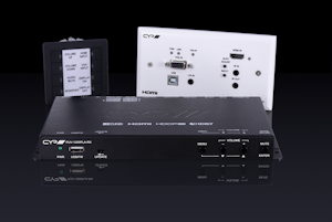 PUV-1330PL-KIT Multi-function AV Solution with USB pathway: Wall plate HDBaseT TX; HDBaseT RX with Built in Amplifier; Control Trigger Module