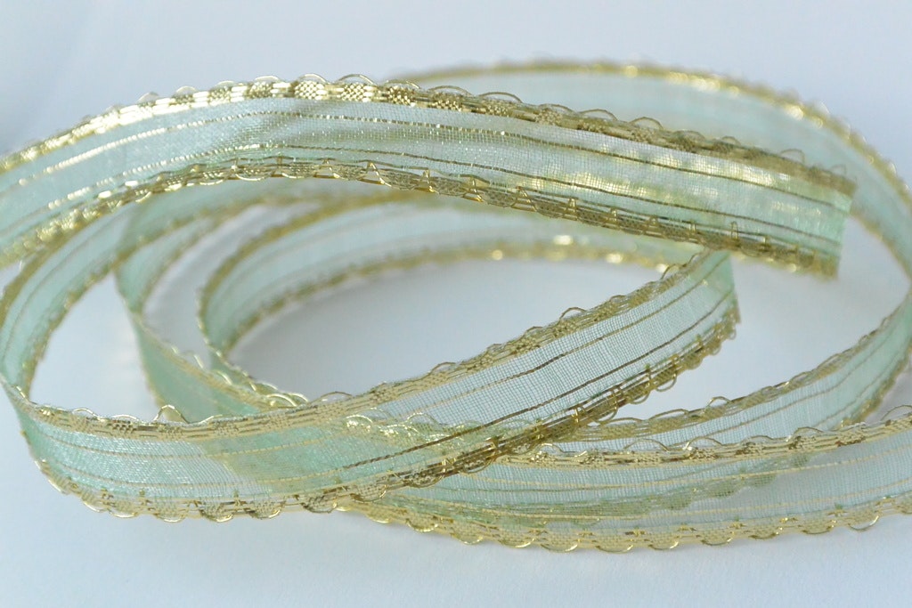 MIX Dekorband med lurex, 1,4 cm/8 meter