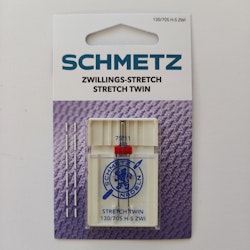 Tvillingnål, stretch, 75/4 mm, 1 st