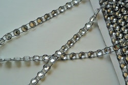 Band, dekorband, "silver", 7 mm