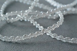 Band, dekorband, "silver", 5 mm