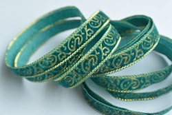 Sammetsband med lurex, 10 mm