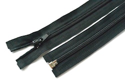 Dragkedja, blixtlås 5mm 30-125 cm. Svart