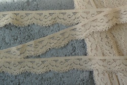 Beige elastisk spets 2cm