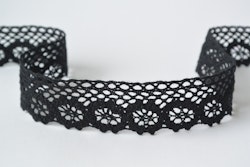 Svart spets 2.5cm