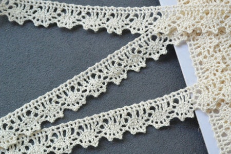 Beige spets 1.5cm