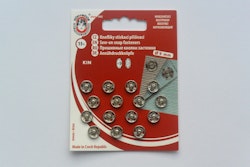 Tryckknappar, 9 mm, 15 st.