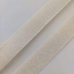 Kardborreband, crème, 20 mm