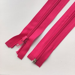 Dragkedja, blixtlås 5mm 30-60 cm. Cerise.