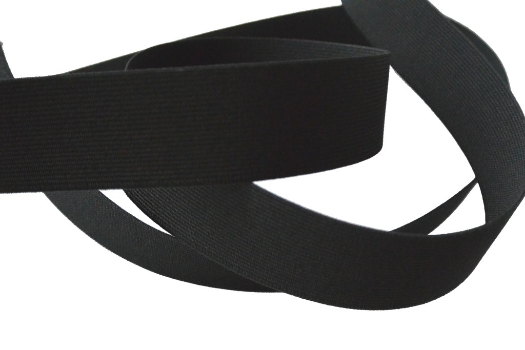 Resår, resårband, svart, 30 mm
