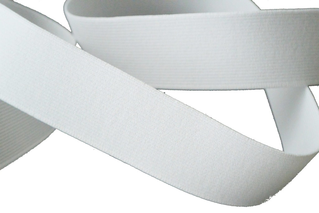 Resår, resårband, vitt, 30 mm