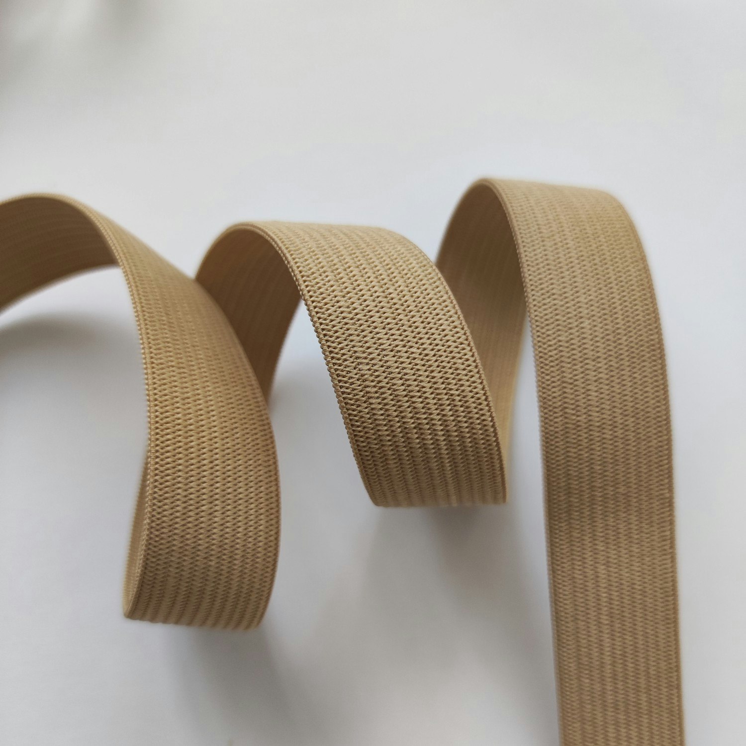 Resår, resårband, beige, 20mm