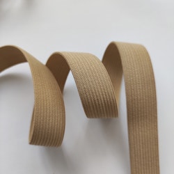 Resår, resårband, beige, 20mm