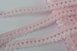 Spetsresår, ljusrosa, 1,5cm