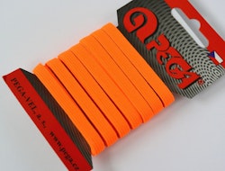 Resår, neonorange, 7 mm bred, 5 meter
