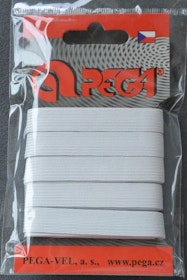 Resår, vit, 11 mm bred, 5 meter