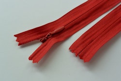 Osynligt, dolt blixtlås, 18-60 cm, röd