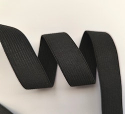 Resår, resårband, svart, 20 mm