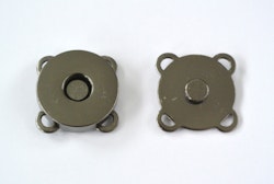 Magnetknapp, magnetlås, "svart nikel" 18 mm