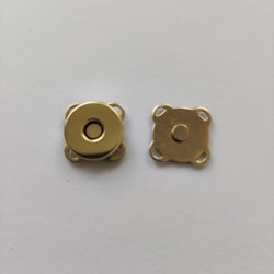 Magnetknapp, magnetlås, "guld" 14 mm