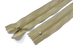 Dragkedja, klänningslås, 12-25 cm, Beige