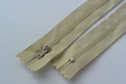 14 cm dragkedja, Ljusbeige.