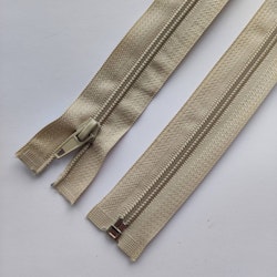 Dragkedja, blixtlås 5mm, 90 cm. Ljusbeige.