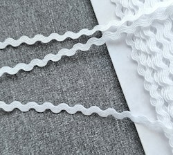 Sicksackband 3,5 mm. Vitt
