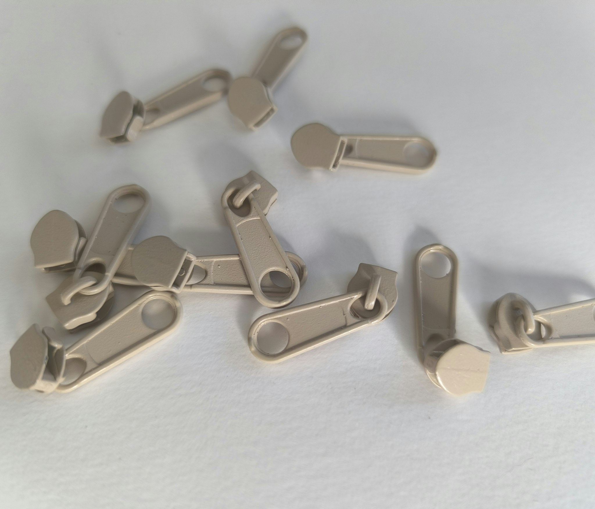Löpare till 5 mm blixtlås, 307 Ljusbeige