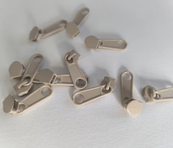 Löpare till 5 mm blixtlås, 307 Ljusbeige