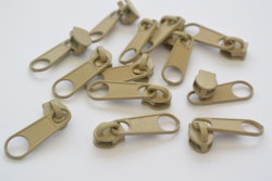 Löpare till 3 mm blixtlås, 308 Beige