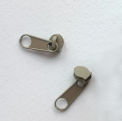 Löpare till 3 mm blixtlås, 295 Beige/beigegrå