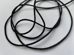 Mjuk rundresår, anoraksnodd, svart, 2 mm/5meter