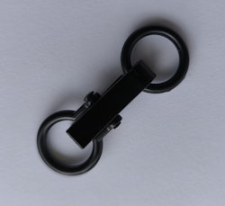 Karbinhake, 21 x 60 mm, Svart