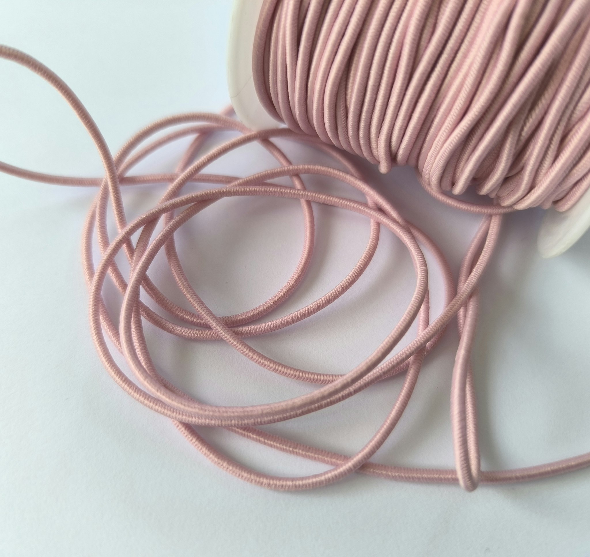 Rundresår, anoraksnodd, ljusrosa 2 mm