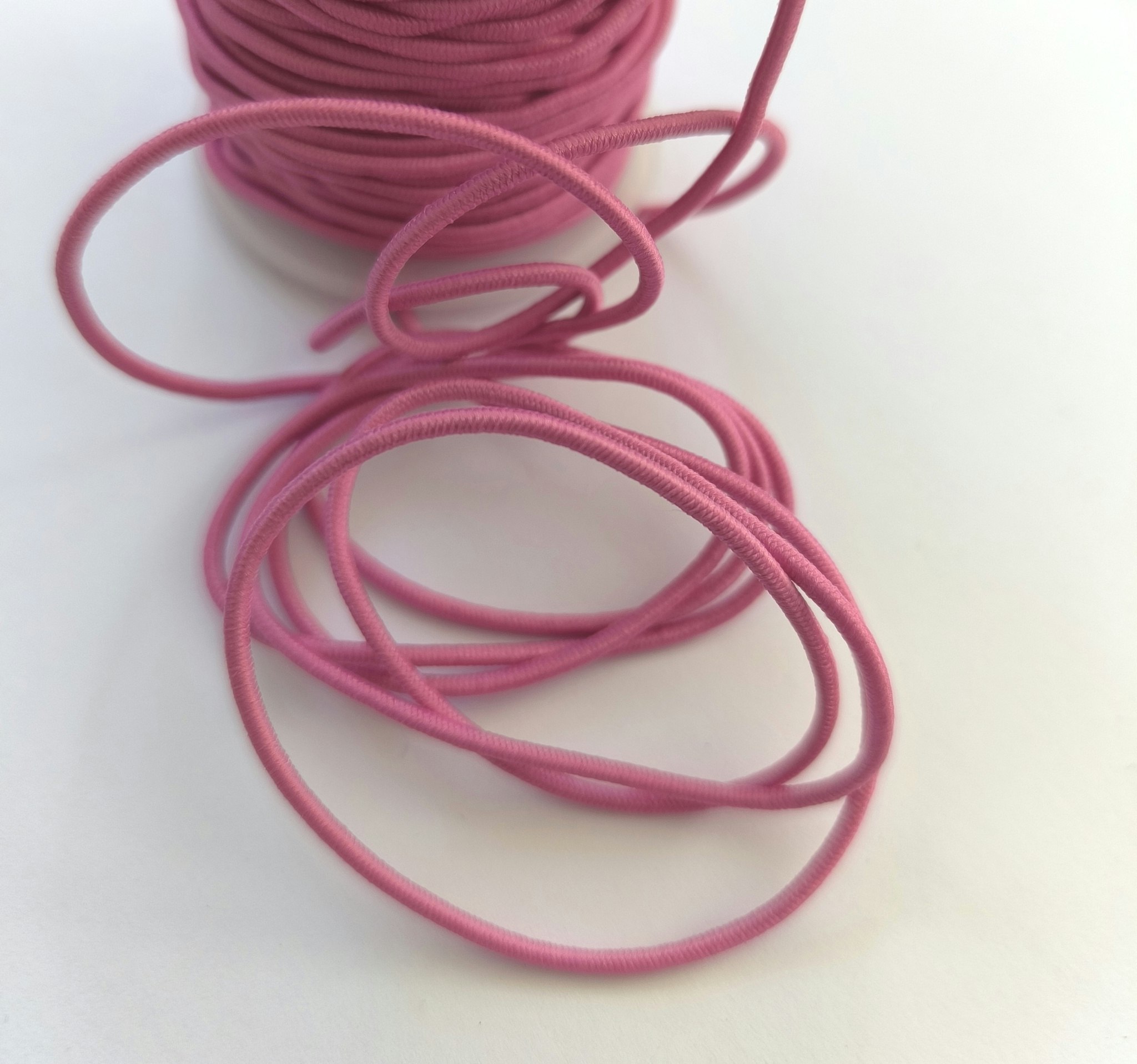 Rundresår, anoraksnodd, rosa 2 mm