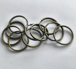 Nyckelring 25 mm, 10st, Oxid
