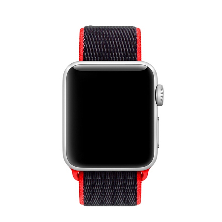42 & 44 mm armband för Apple Watch i nylon (Röd)