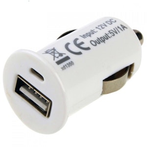 Mini USB Billaddare till bl.a. iPhone, iPad