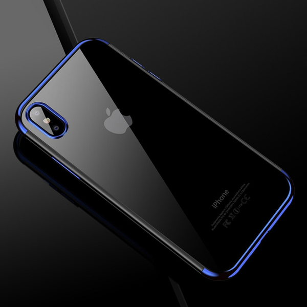 Blått silikonskydd till iPhone X / XS