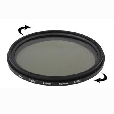 62 mm ND-Filter variabelt mellan 2-400