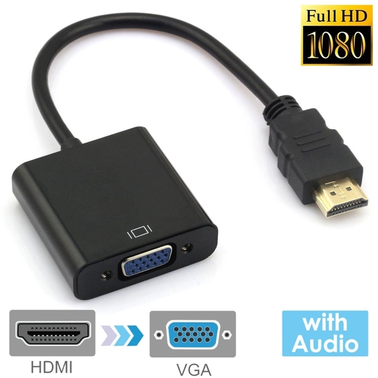 HDMI Till VGA adapter Full HD 1080p + Audio