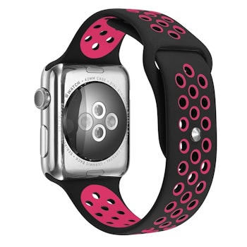 42/44 mm sportarmband för Apple Watch Svart/Rosa